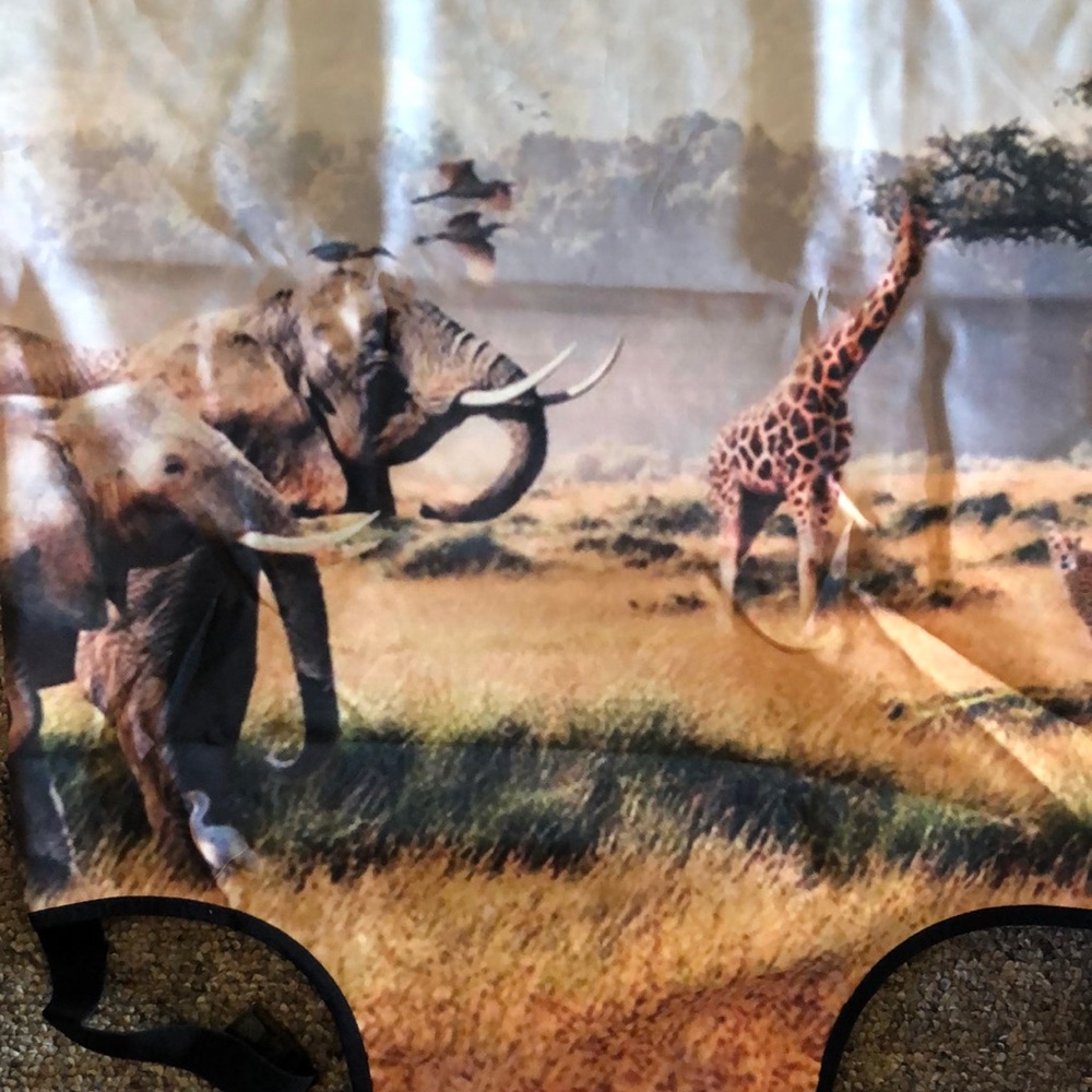 African safari luggage cover suitcase protector 18 to 32 inch animal print - Picture 2 of 2